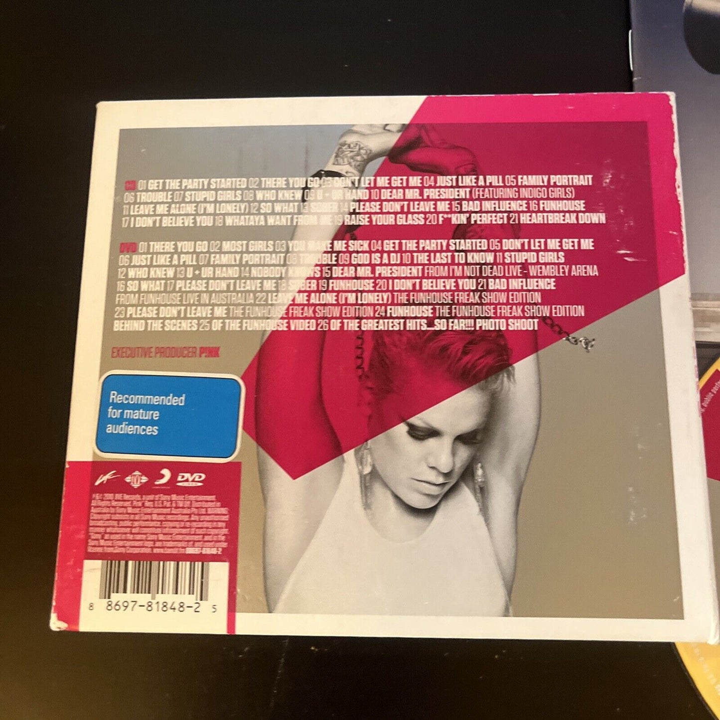 P!NK – Greatest Hits... So Far!!! (CD/DVD, 2010, 2-Disc) digipak