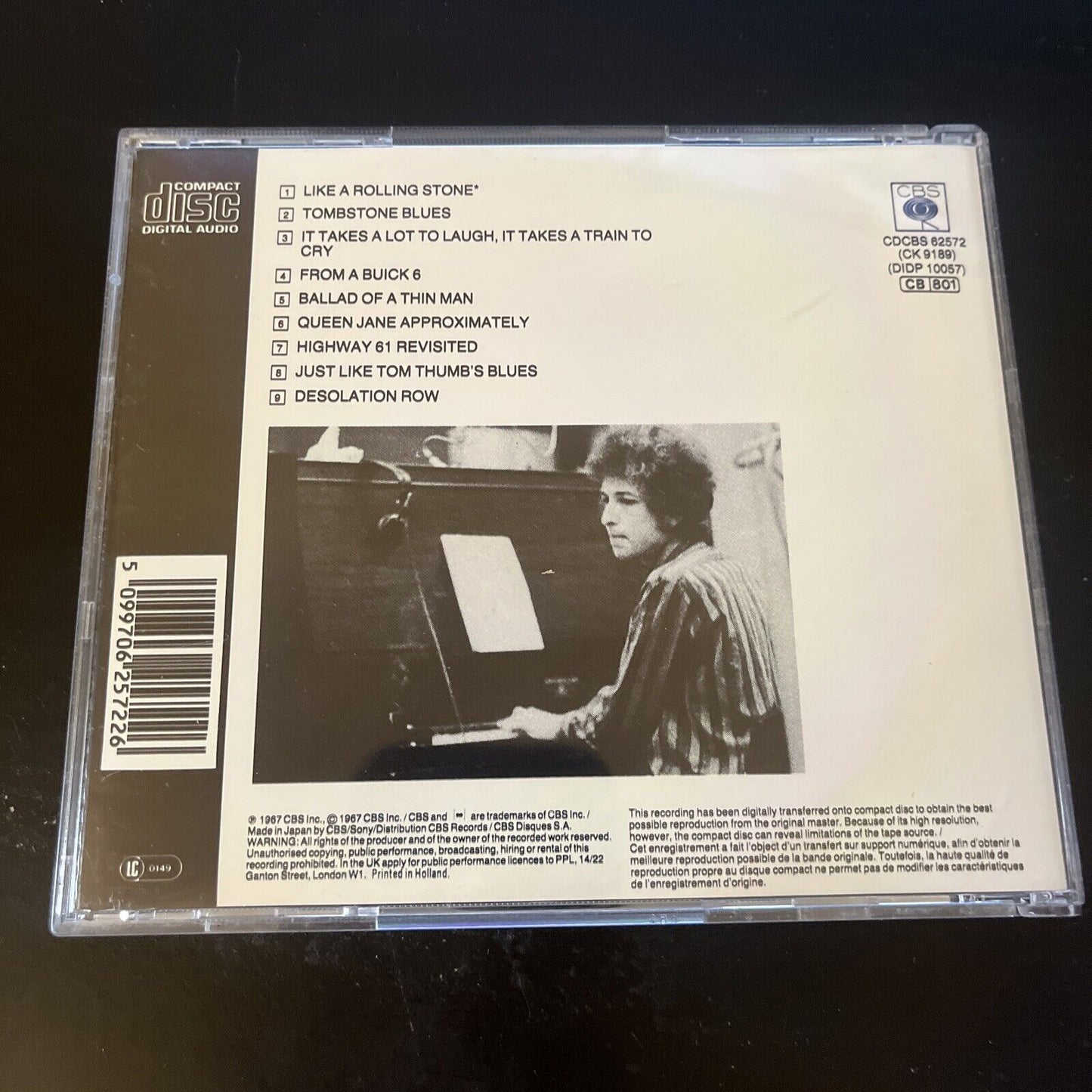 Bob Dylan - Highway 61 Revisited (CD, 1967)