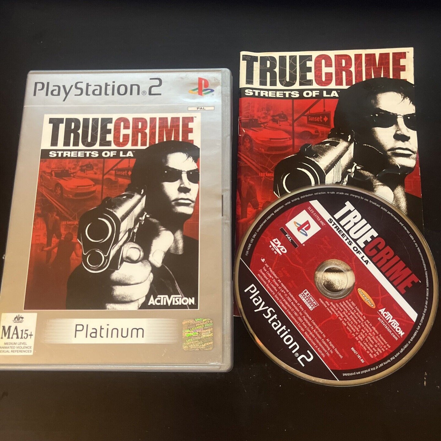 True Crime Streets of LA Sony Playstation 2 PS2 (Platinum) PAL With Manual