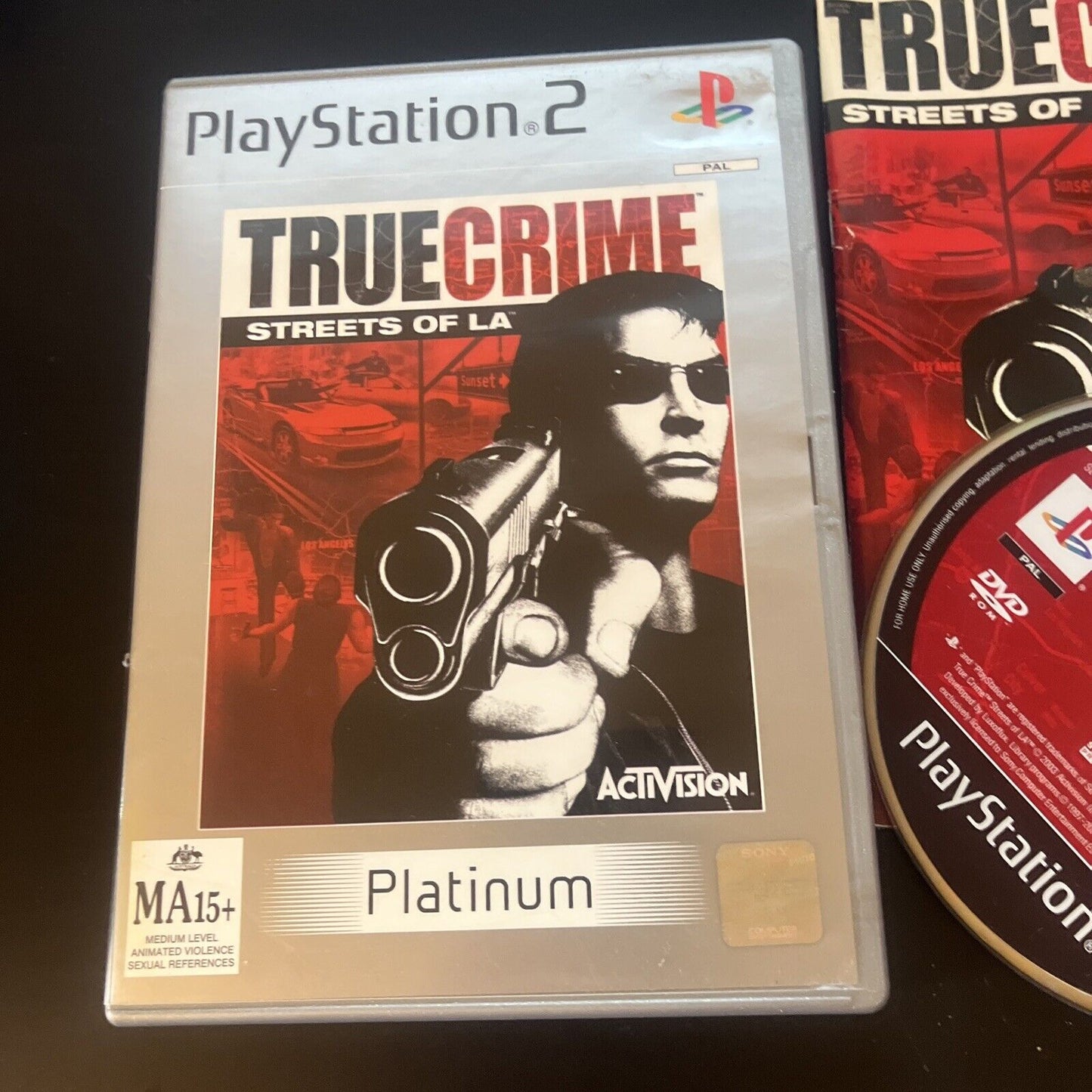 True Crime Streets of LA Sony Playstation 2 PS2 (Platinum) PAL With Manual