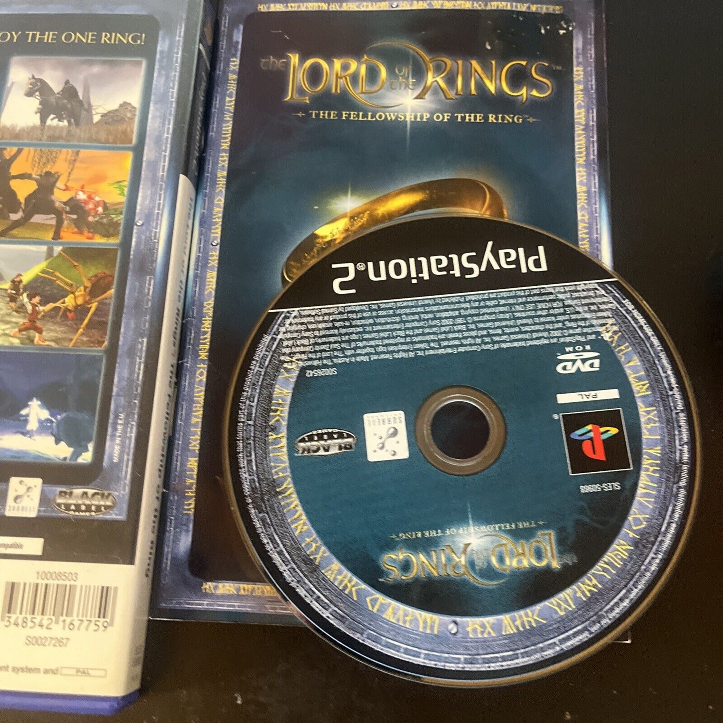 The Lord Of The Rings: The Fellowship Of The Ring Sony PS2 With Manual PAL