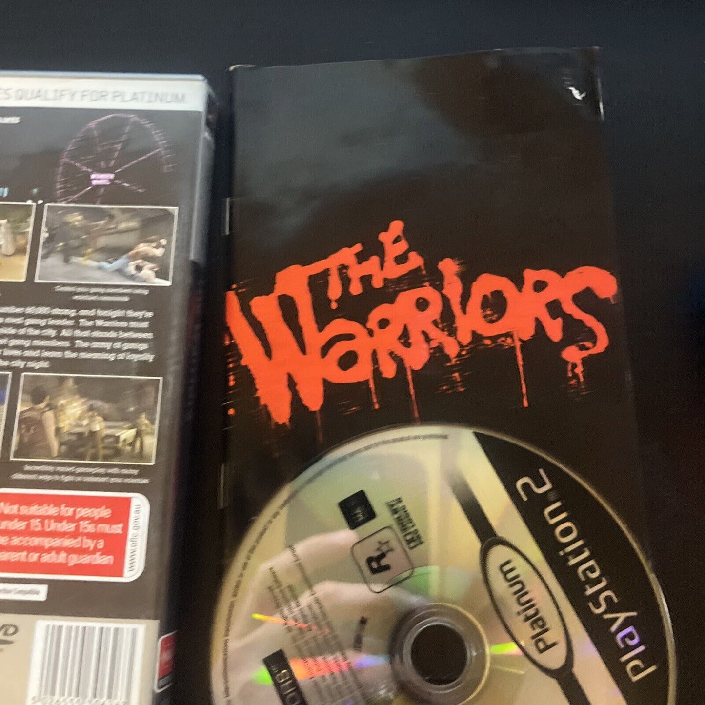 The Warriors Sony Playstation 2 PS2 With Manual *Disc Is Heavily Scratched*