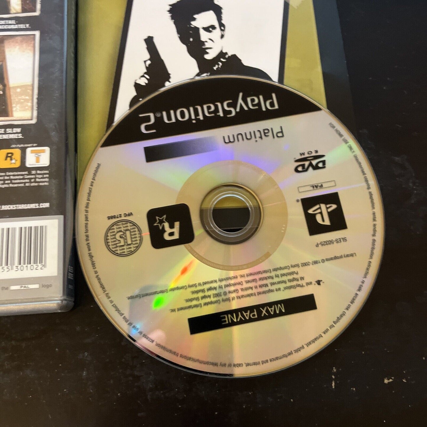 Max Payne (Sony PlayStation 2, 2001) With Manual PAL