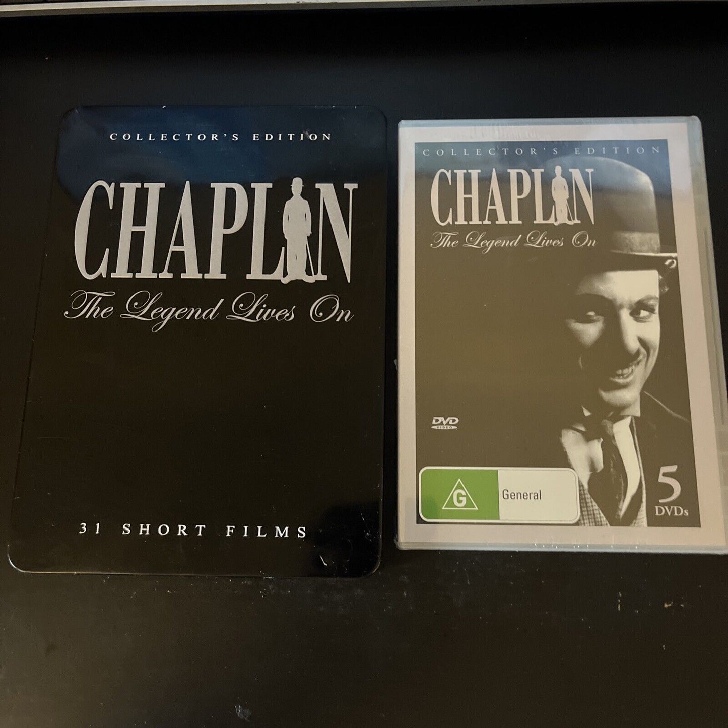 Chaplin Collection - The Legend Lives On - SteelBook (DVD, 5-Disc) All Regions