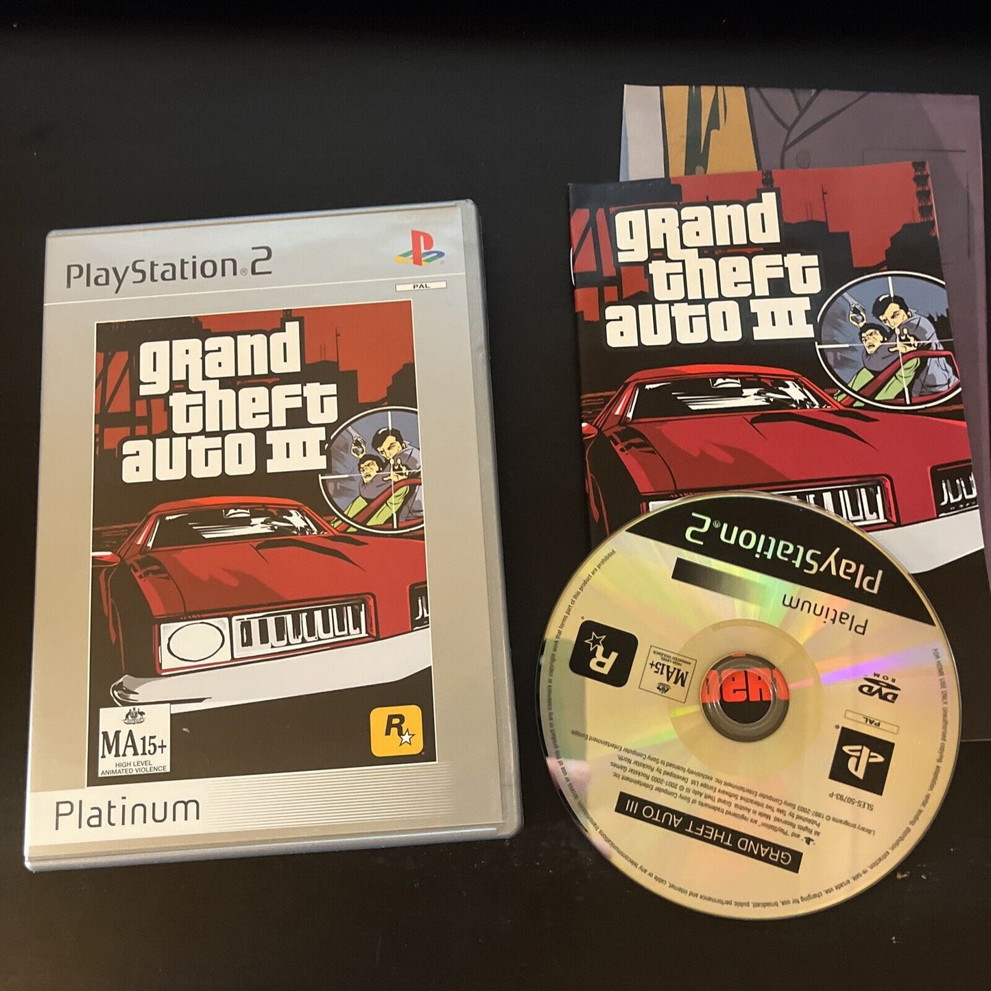 Grand Theft Auto III 3 - Sony Playstation 2 PS2 Game - With Manual & Map PAL