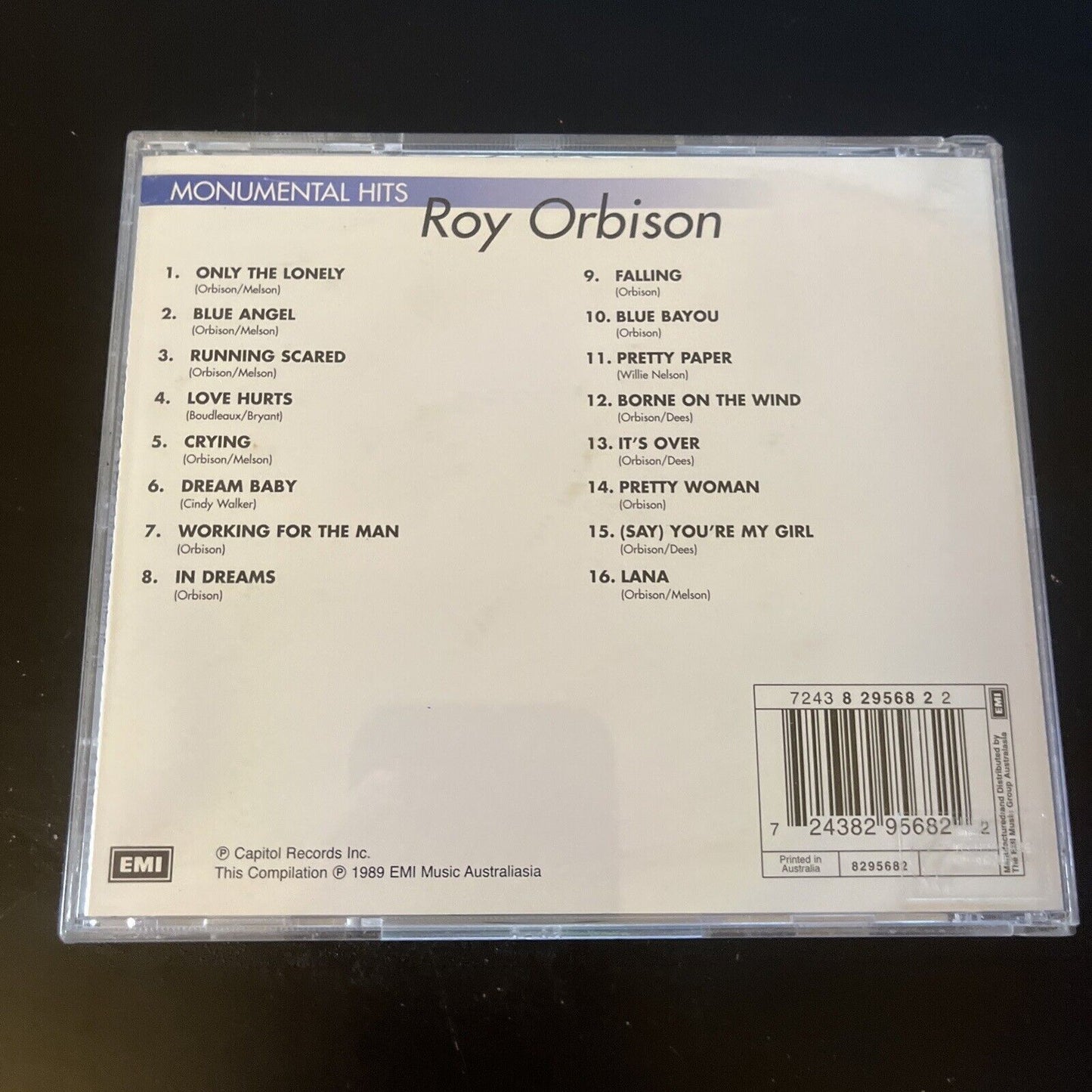 Roy Orbison - Monumental Hits (CD, 1989)