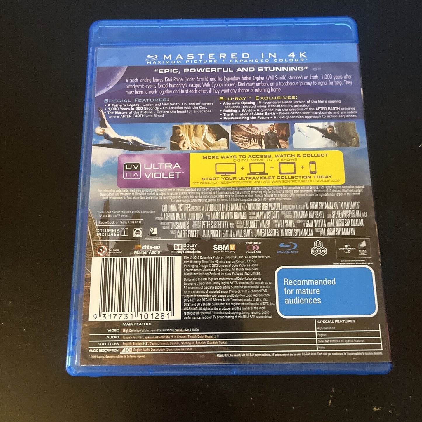 After Earth (Blu-ray, 2013) Will Smith, Jaden Smith All Regions