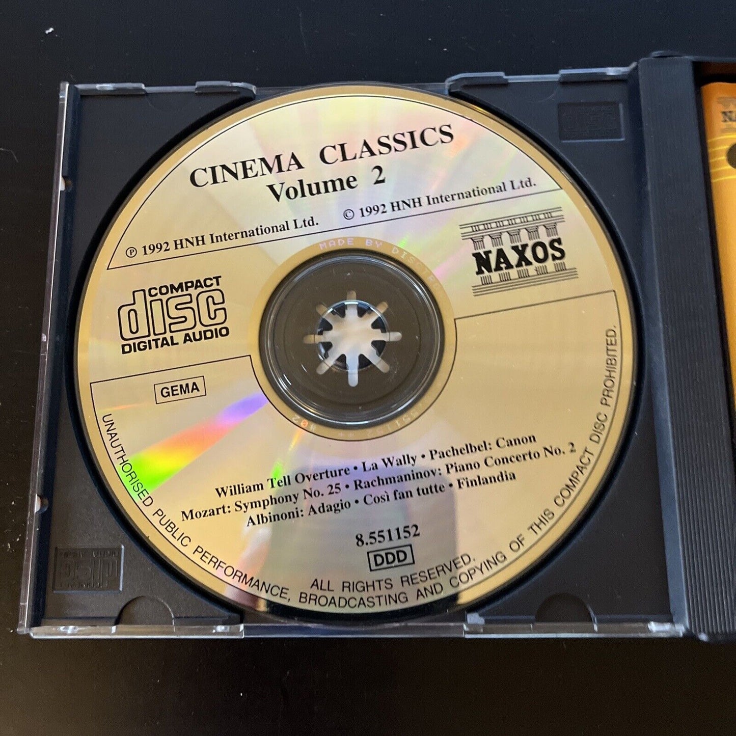 Cinema Classics - Classical Music Made Famous In Films (CD, 1990, 3-Disc)