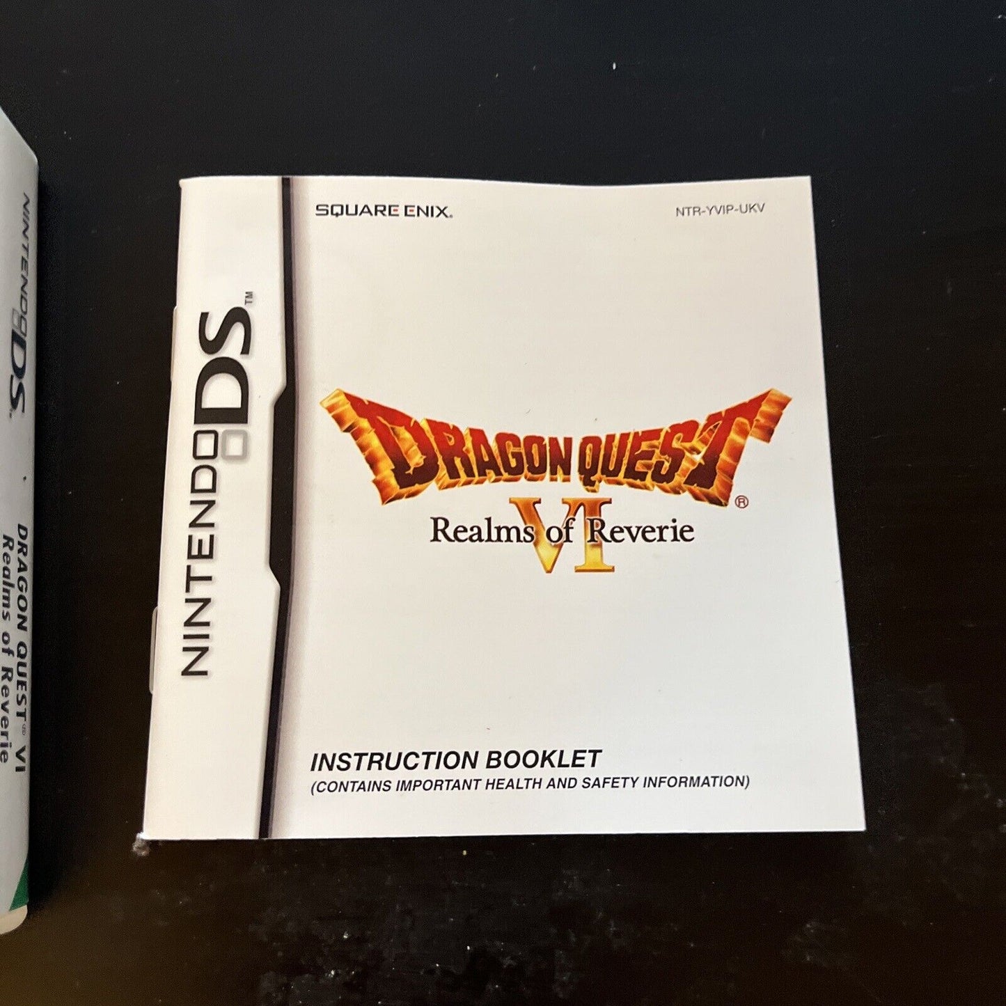 Dragon Quest VI Realms Of Reverie Nintendo DS *No Game - Box & Manual Only*