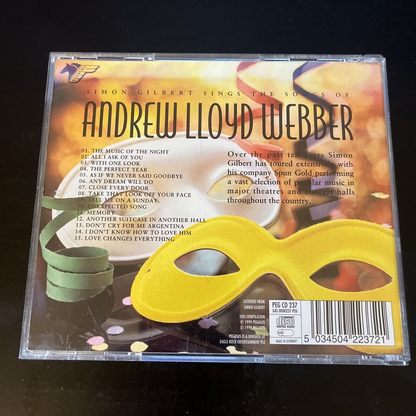 Simon Gilbert Sings The Songs Of Andrew Lloyd Webber (CD, 1999)