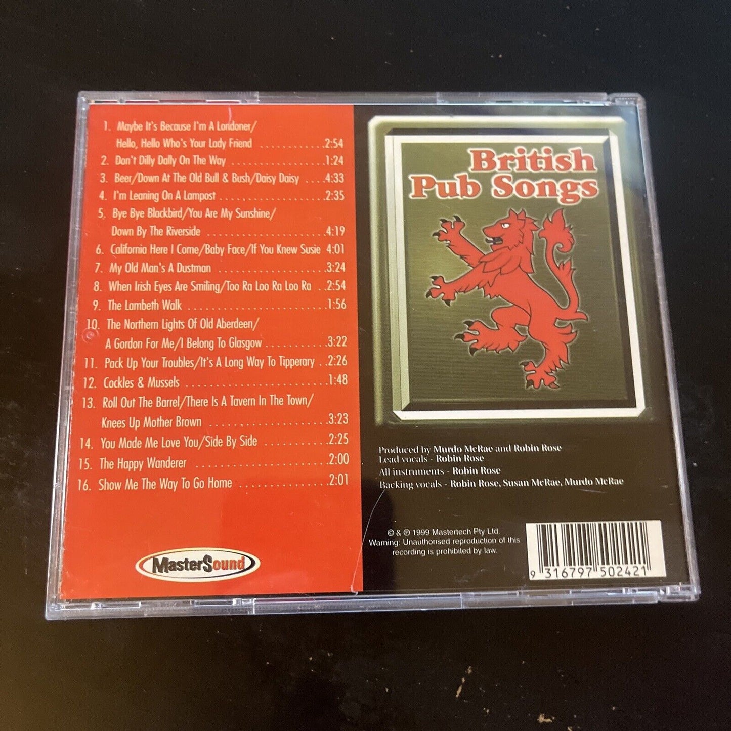 British Pub Songs by Various Artists (CD, 2000)