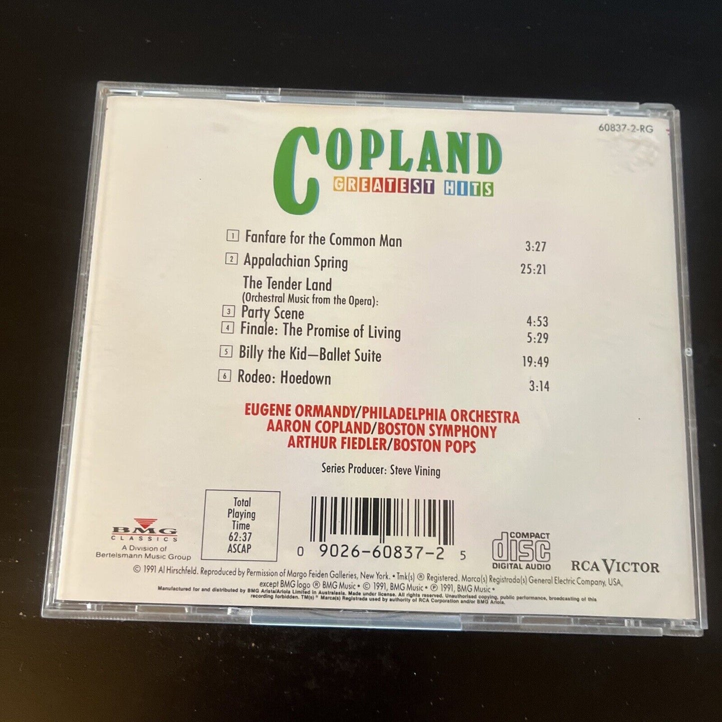 Aaron Copland - Copland Greatest Hits (CD, 1991) 60837-2-RG