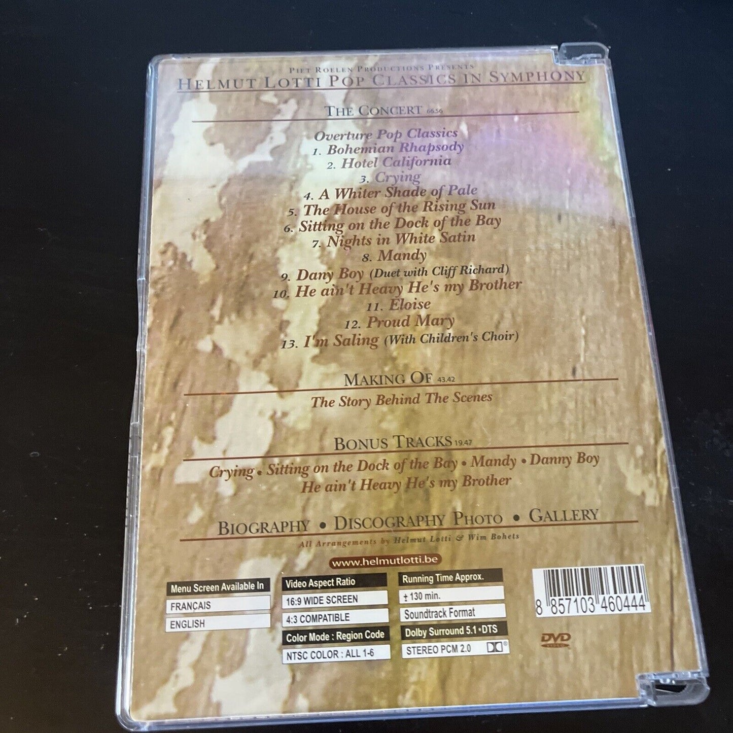 Helmut Lotti Pop Classics In Symphony - The Concert (DVD, 2003) All Regions