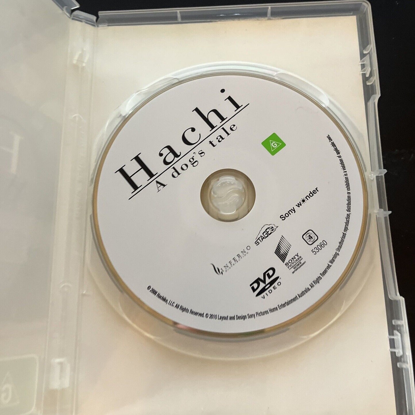 Hachi - A Dog's Tale (DVD, 2009) Richard Gere, Cary-Hiroyuki Tagawa Region 4