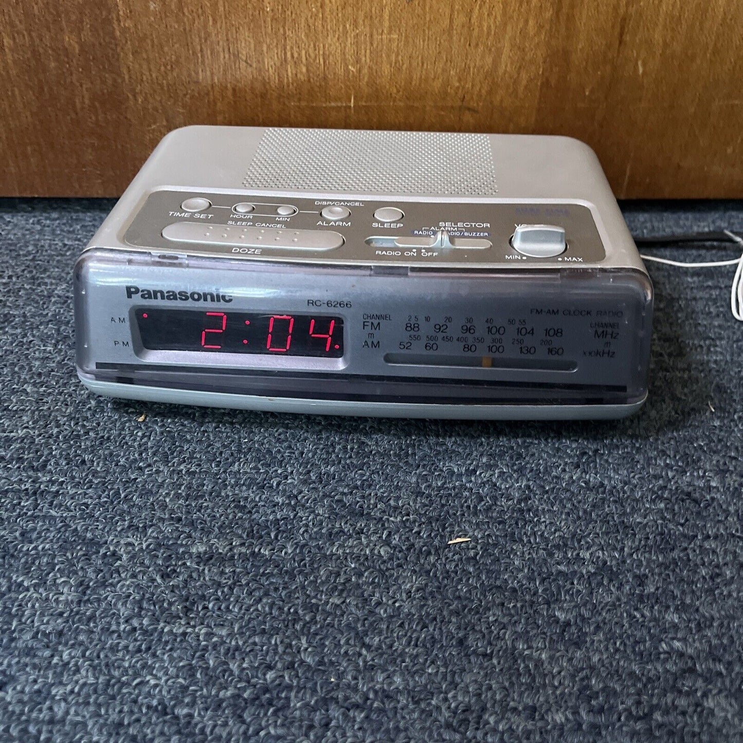 Panasonic RC-6266 Alarm Clock AM/FM Radio