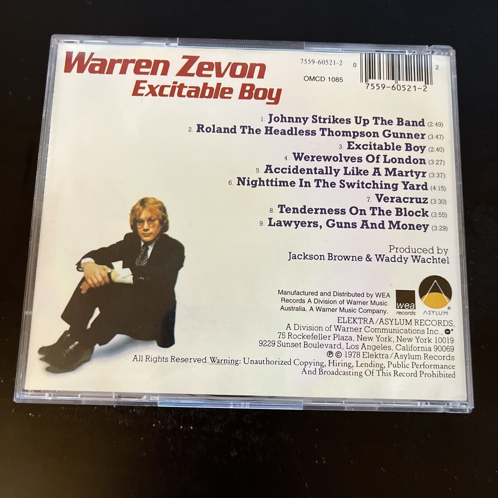 Warren Zevon - Excitable Boy (CD, 1988) – Retro Unit