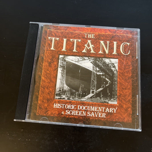 The Titanic - Historic Documentary & Screen Saver PC Mac CDROM 1996 Windows 95