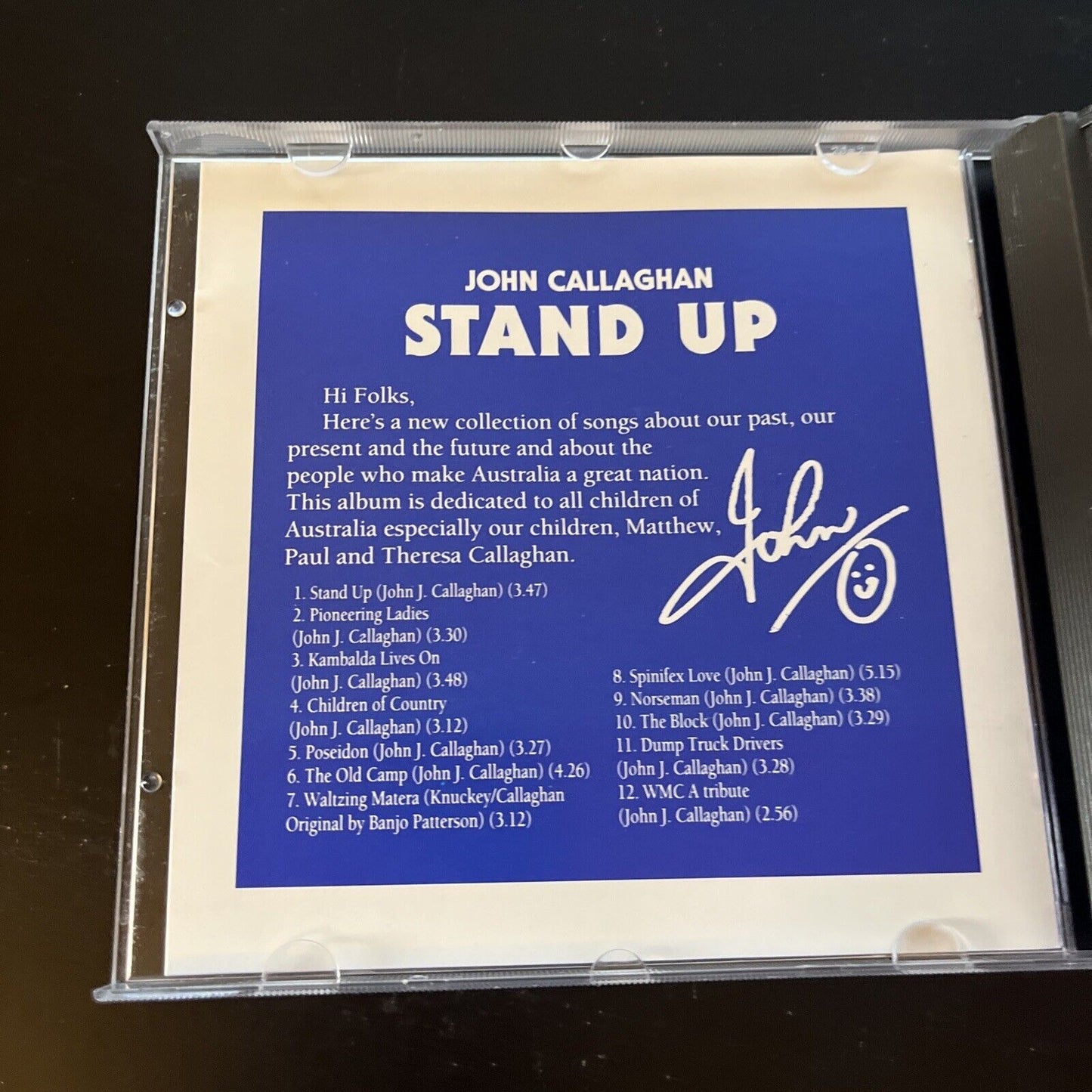John Callaghan - Stand Up (CD, 2015)