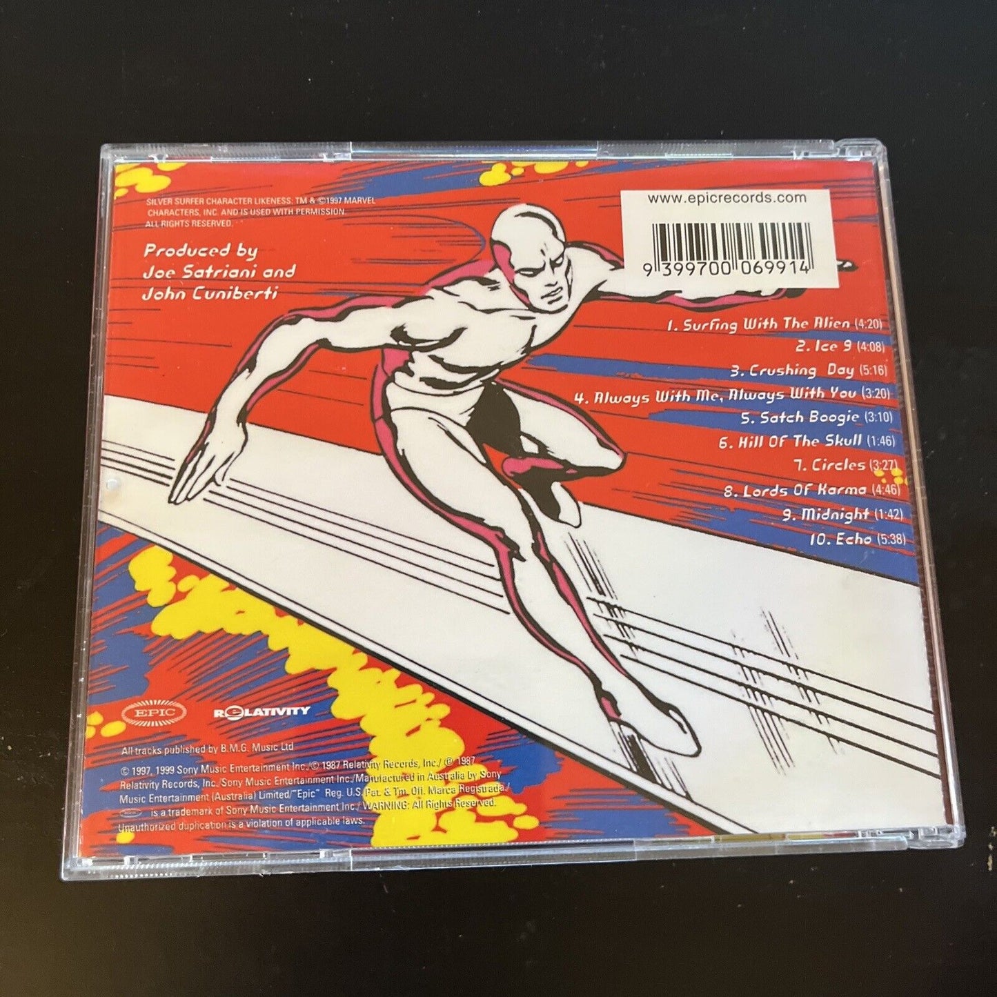 Joe Satriani ‎– Surfing With The Alien - Remastered (CD, 1998)