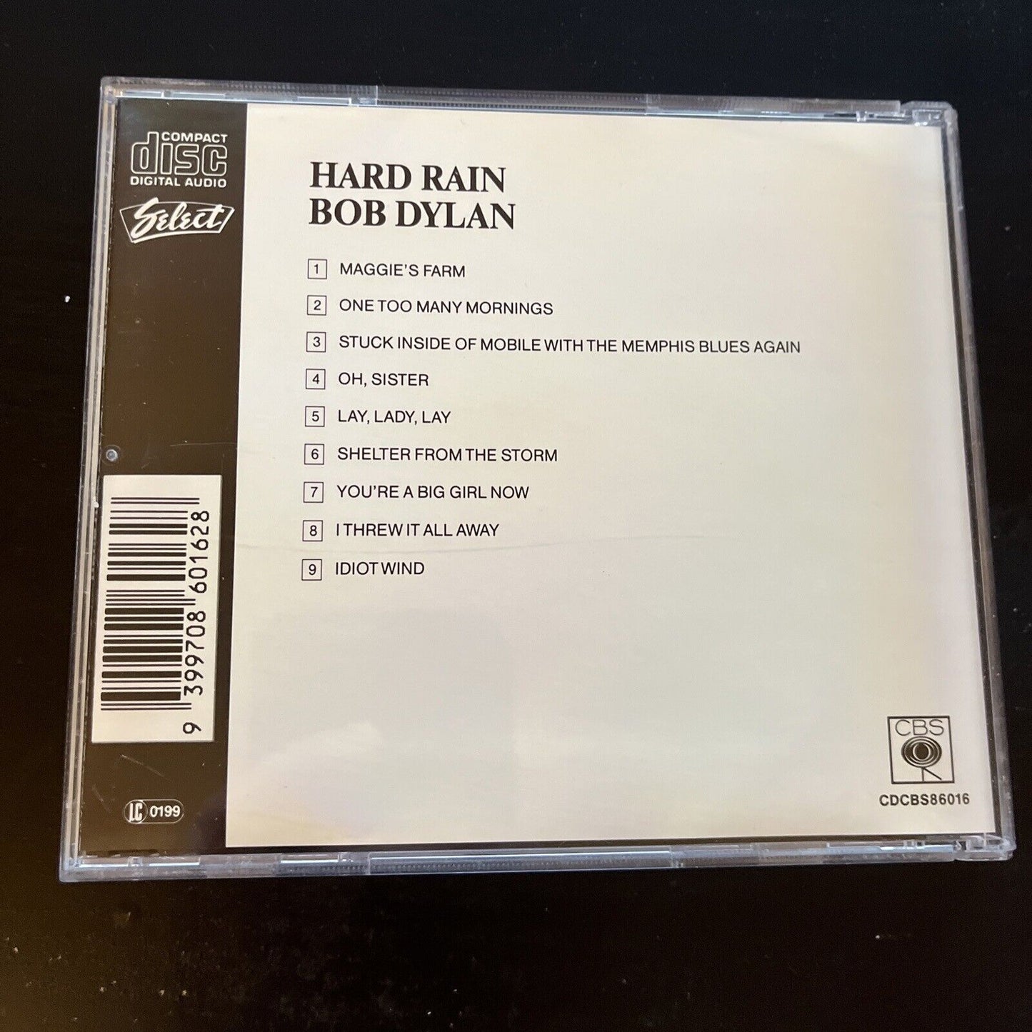 Bob Dylan – Hard Rain (CD, 1989) CDCBS 86016