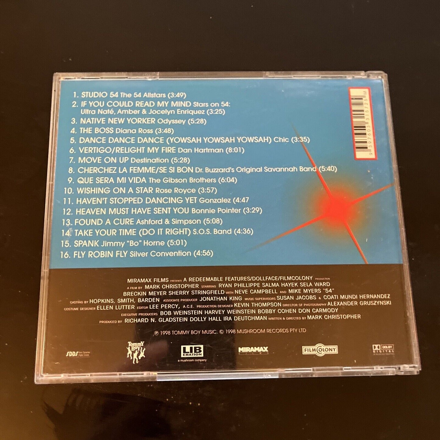 54 Music From The Miramax Motion Picture (CD, 1998) Retro Unit