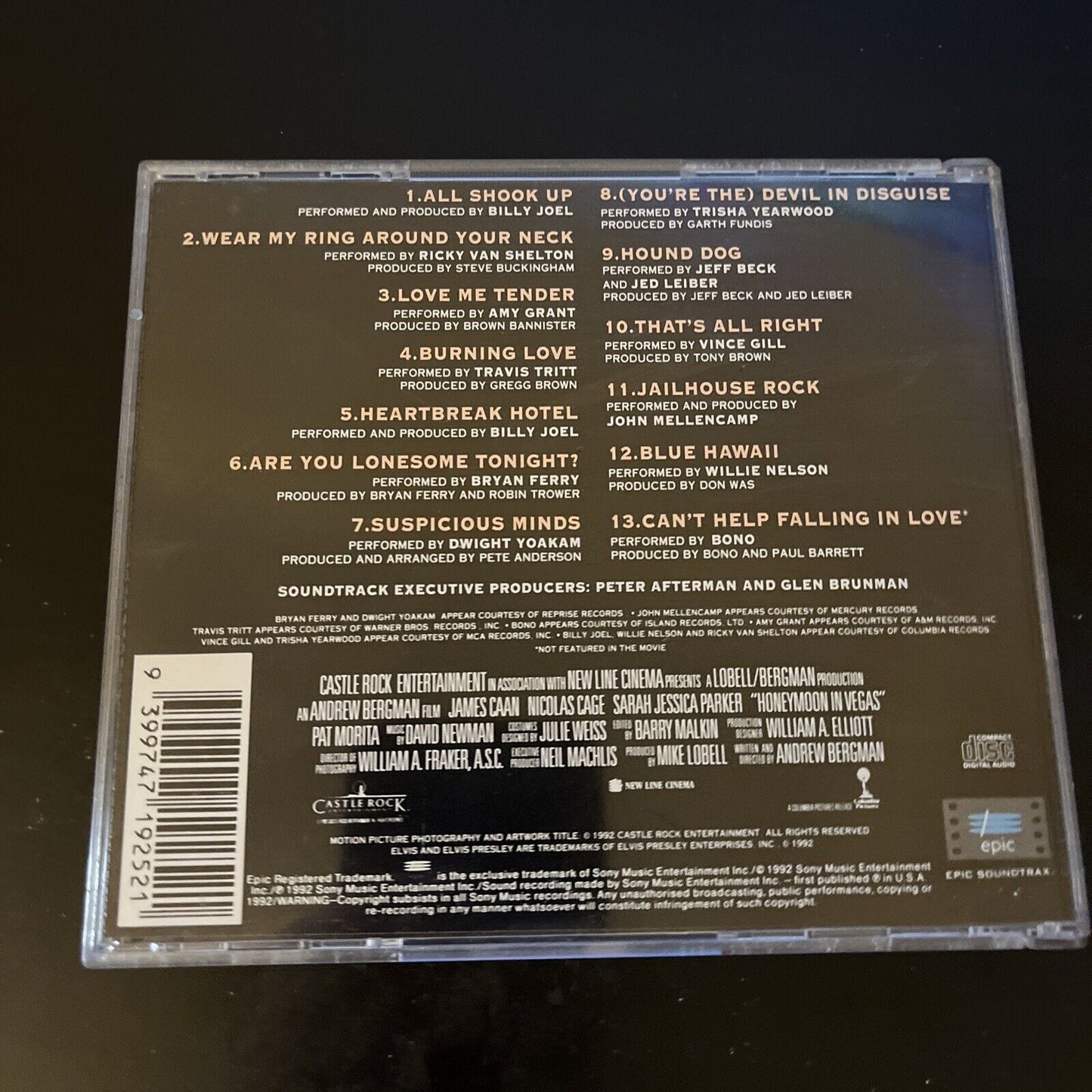 Honeymoon In Vegas - Music From The Motion Picture (CD, 1992)