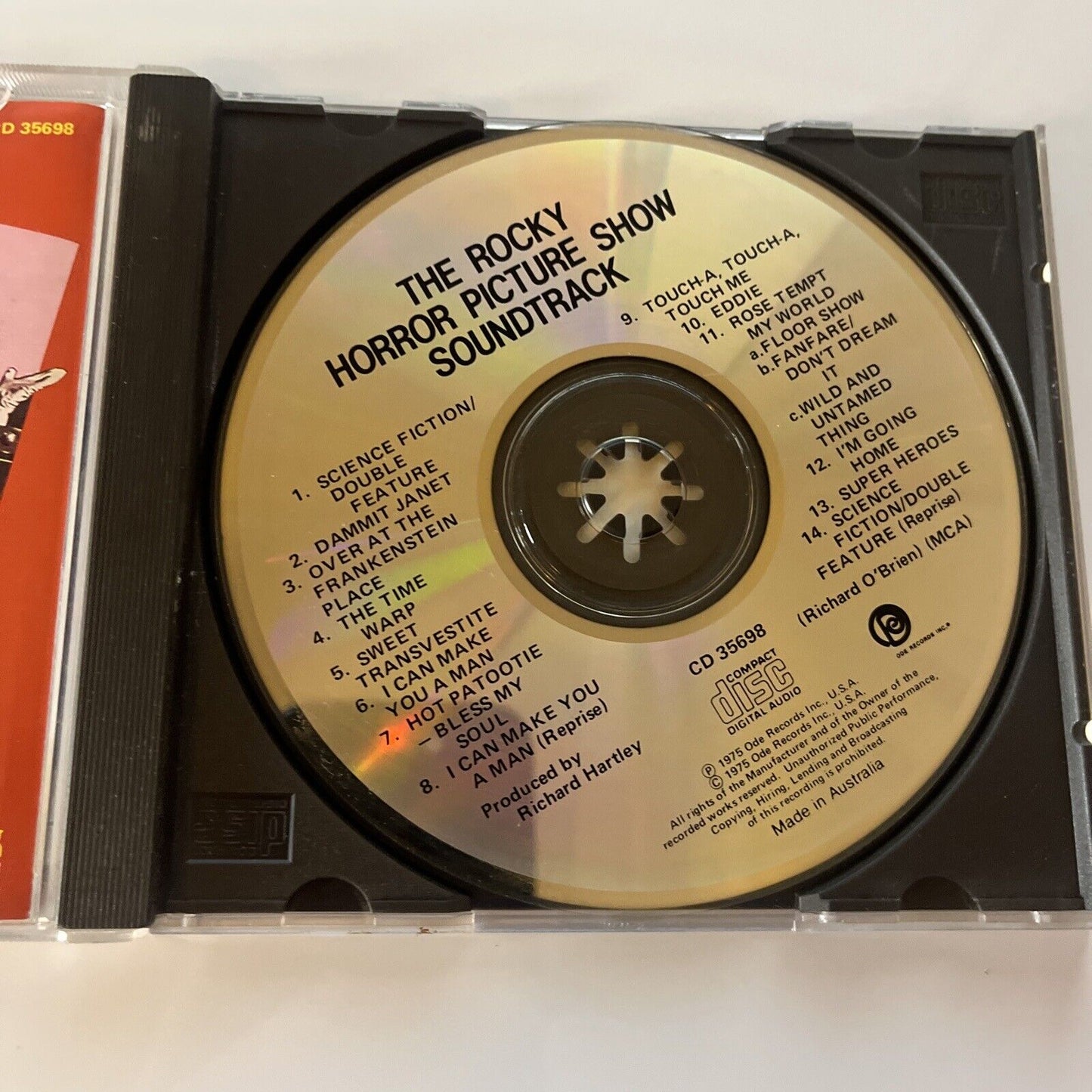 The Rocky Horror Picture Show - Motion Picture Soundtrack (CD, 1975) CD 35698