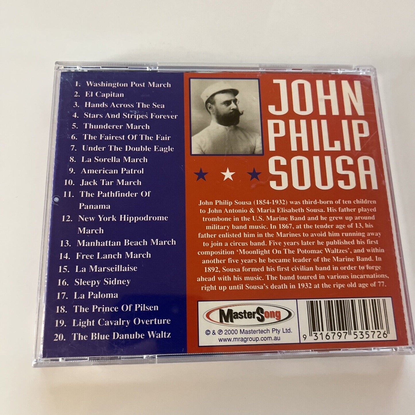 Marches of John Philip Sousa by Alexandre Sousa (CD, 2001)