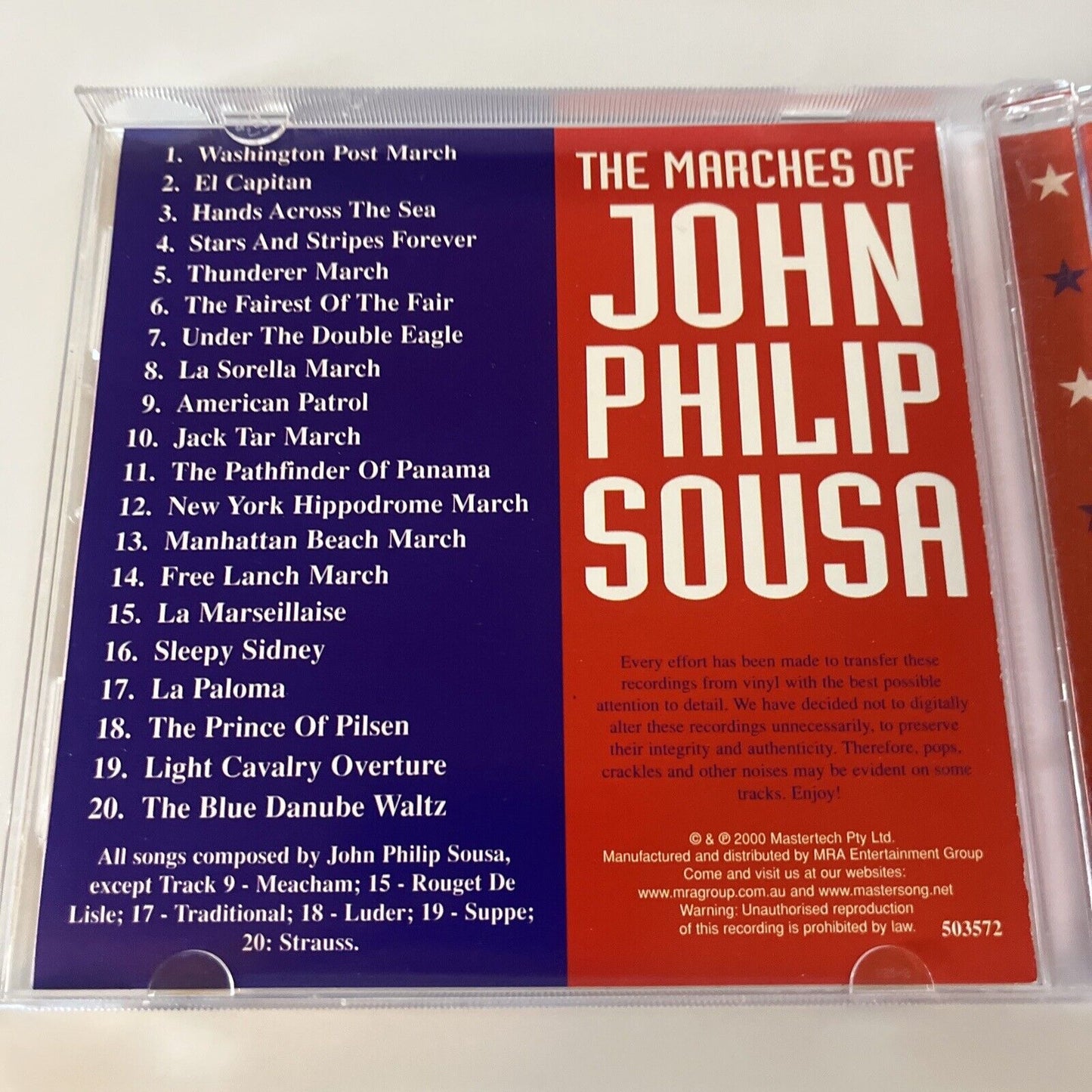 Marches of John Philip Sousa by Alexandre Sousa (CD, 2001)