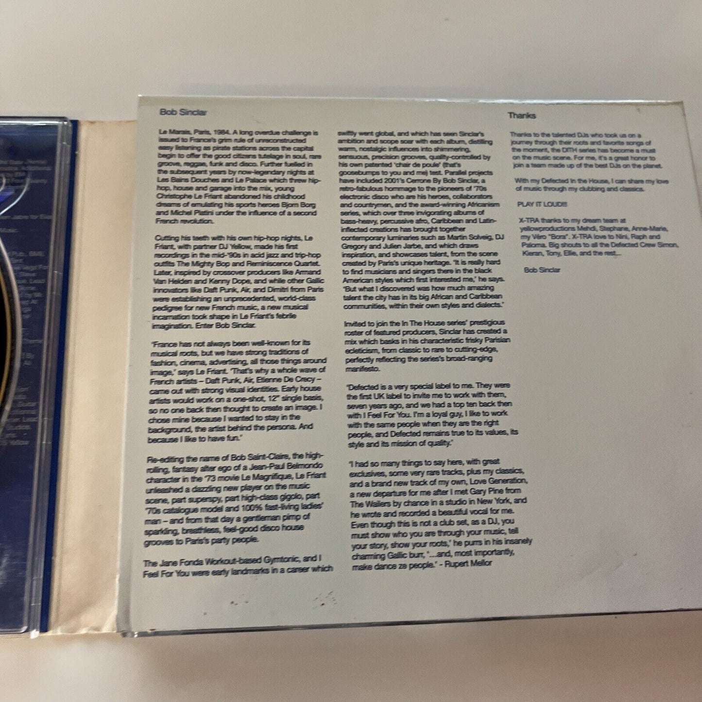 Bob Sinclar - In the House (CD, 2005, 3-Disc)