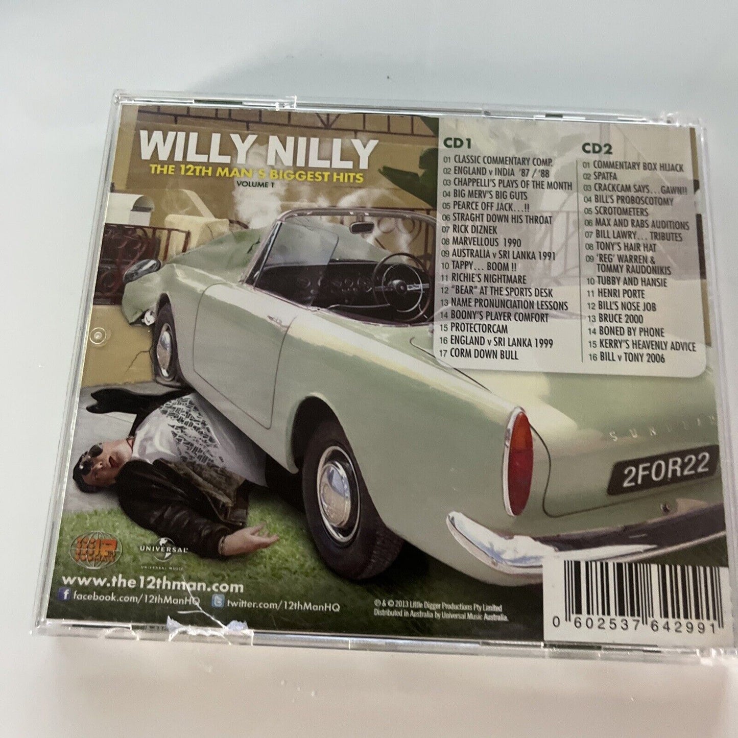The 12th Man - Willy Nilly: The 12th Man's Biggest Hits Vol. 1 (CD, 2013)
