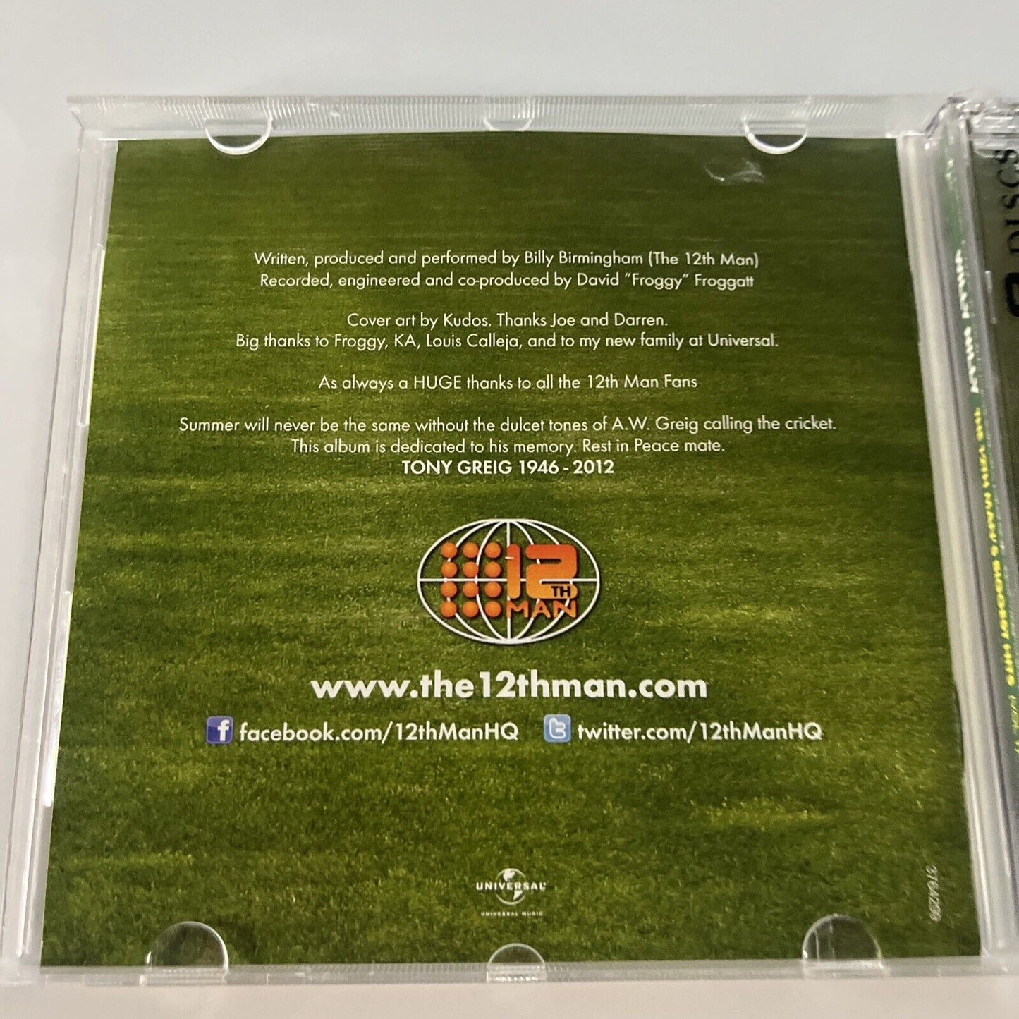 The 12th Man - Willy Nilly: The 12th Man's Biggest Hits Vol. 1 (CD, 2013)