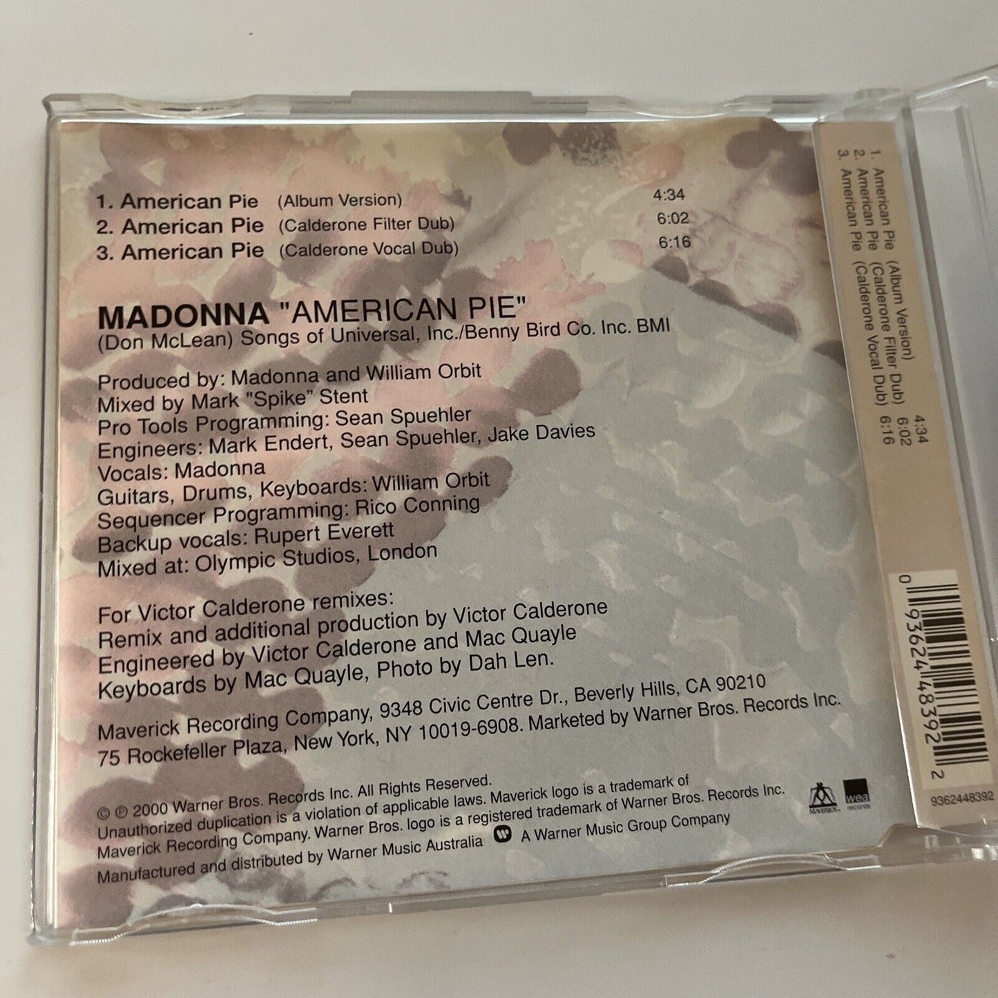 Madonna - American Pie (CD, 2000) Single