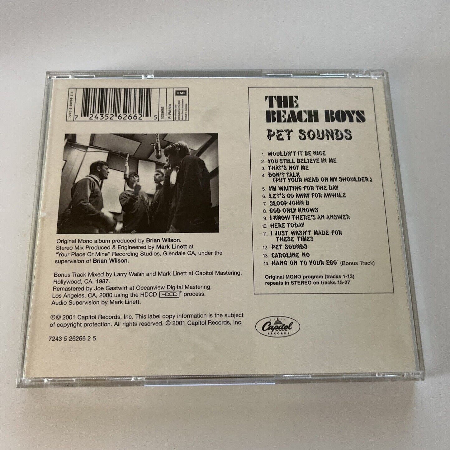 The Beach Boys - Pet Sounds [Mono + Stereo] (CD, HDCD, 2001)