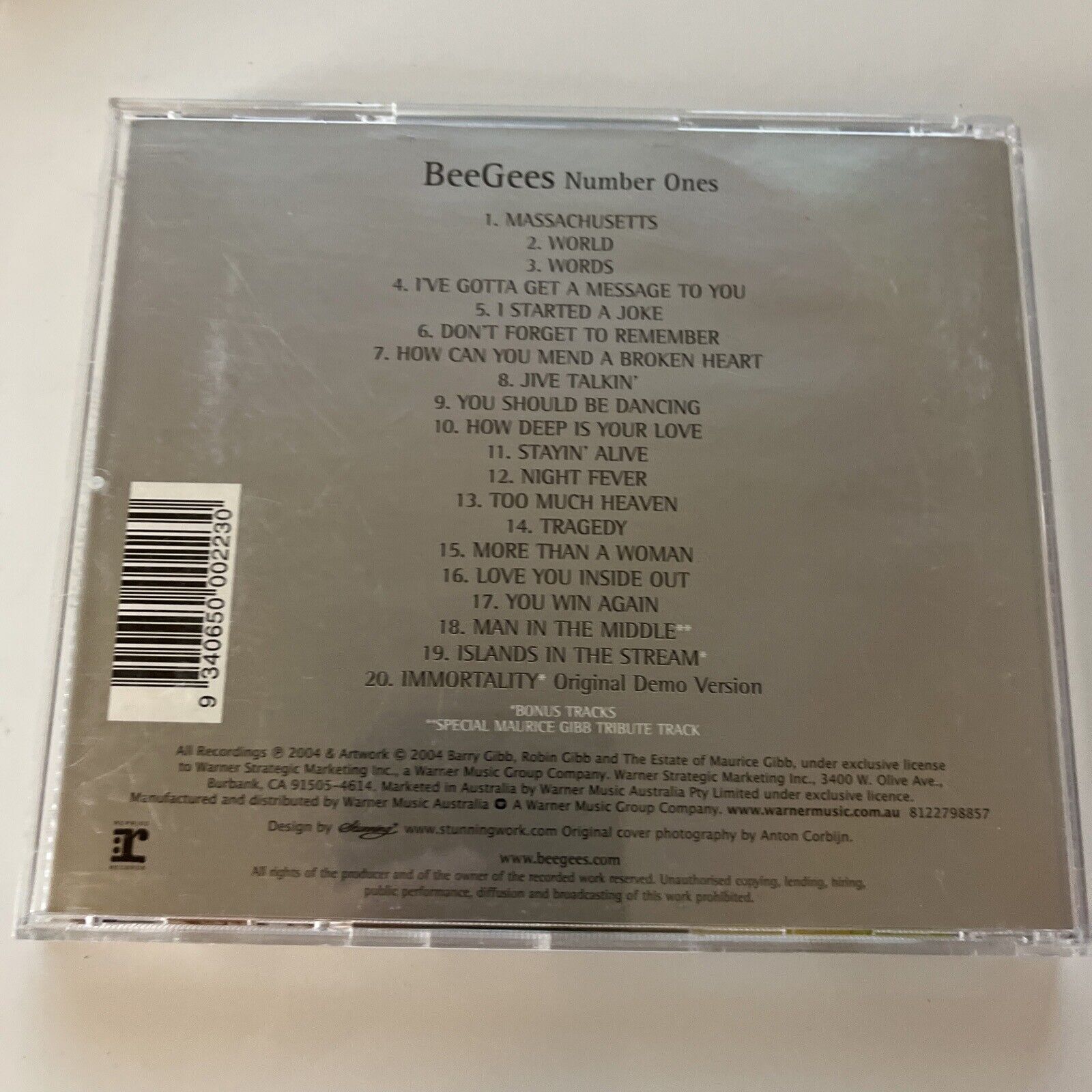 Bee Gees - Number Ones (CD 2004) With Bonus Tracks – Retro Unit