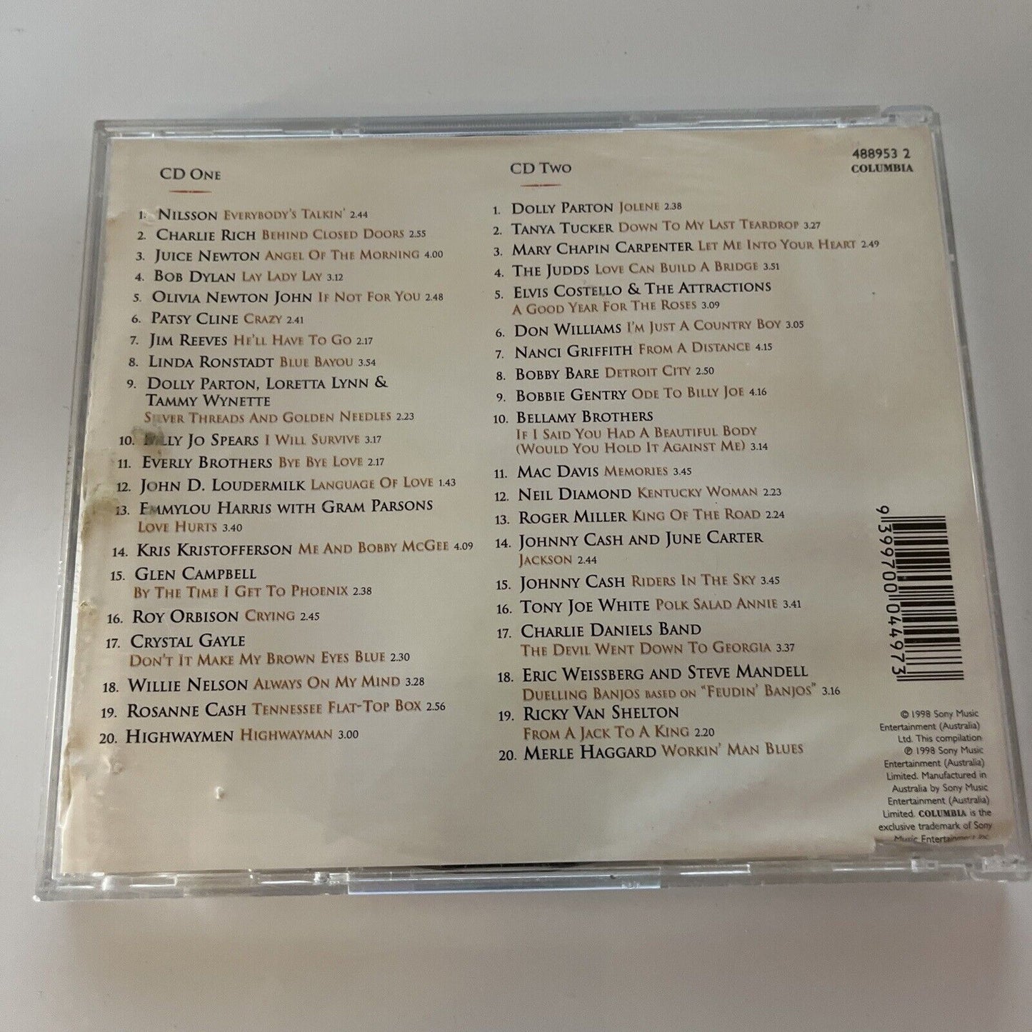 The All Time Greatest Country Songs From The 60's, 70's, 80's & 90's  (CD, 1998)