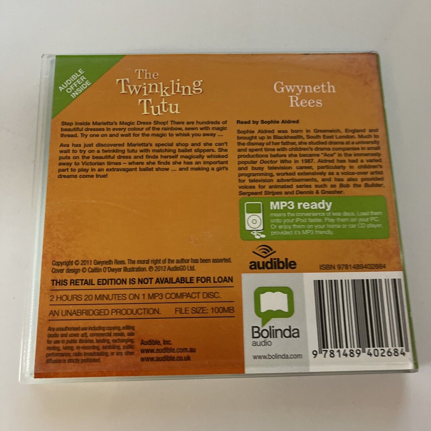 The Twinkling Tutu by Gwyneth Rees (Audio CD, 2017)