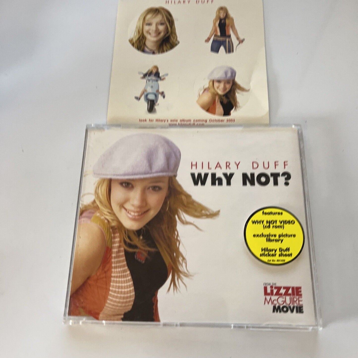 Hilary Duff - Why Not? (CD, 2003) With Stickers