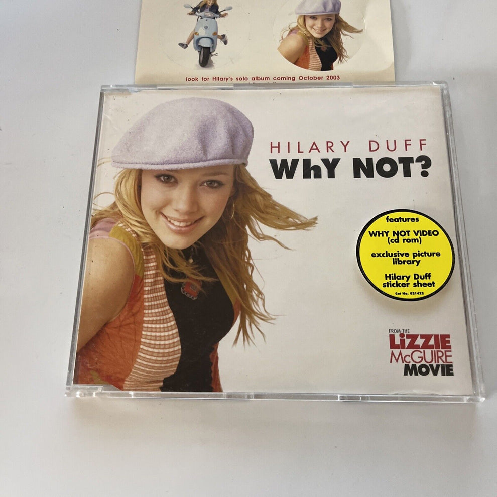 Hilary Duff - Why Not? (CD, 2003) With Stickers – Retro Unit