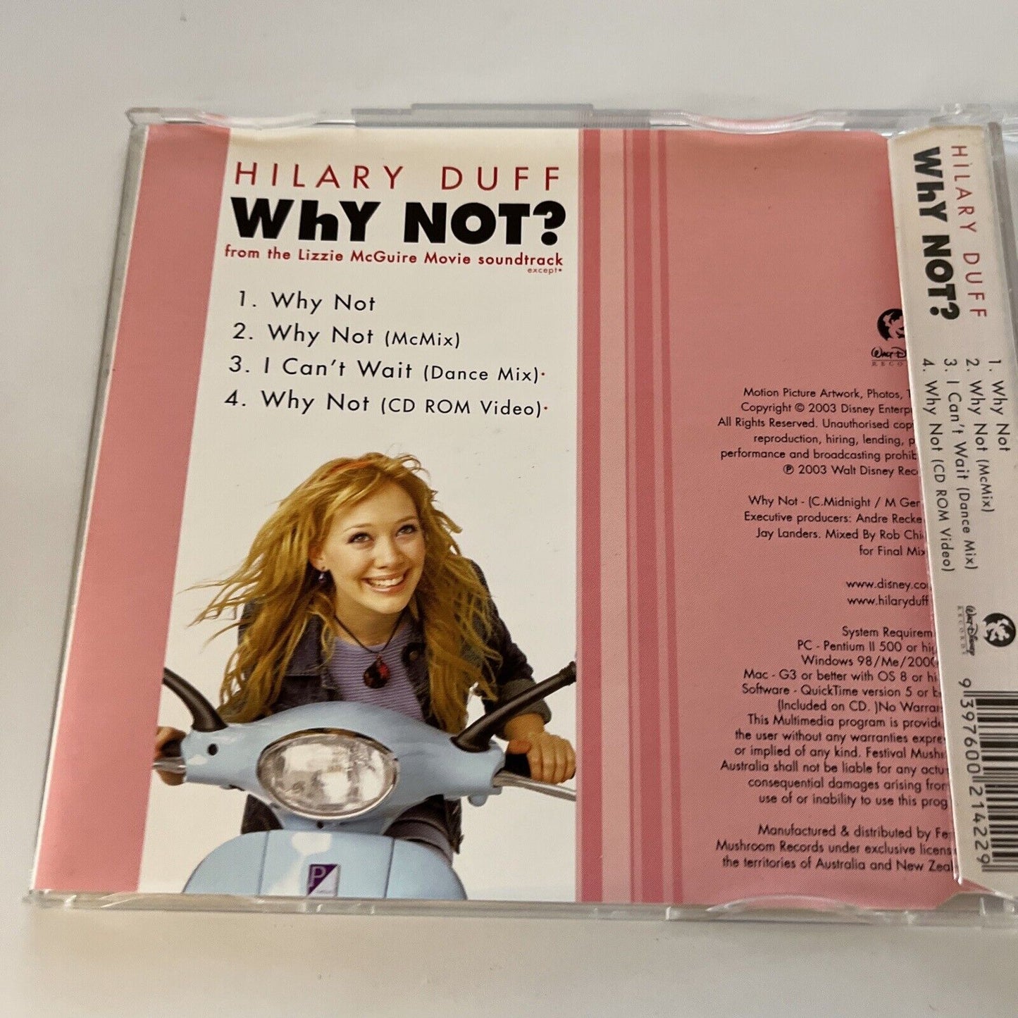 Hilary Duff - Why Not? (CD, 2003) With Stickers