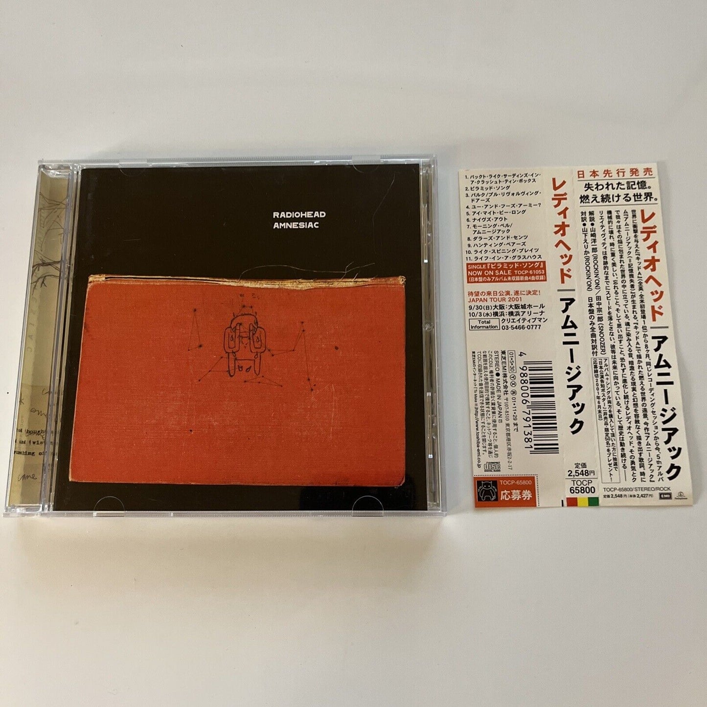Radiohead - Amnesiac (CD, 2000) JAPANESE PROMO TOCP-65800 Obi