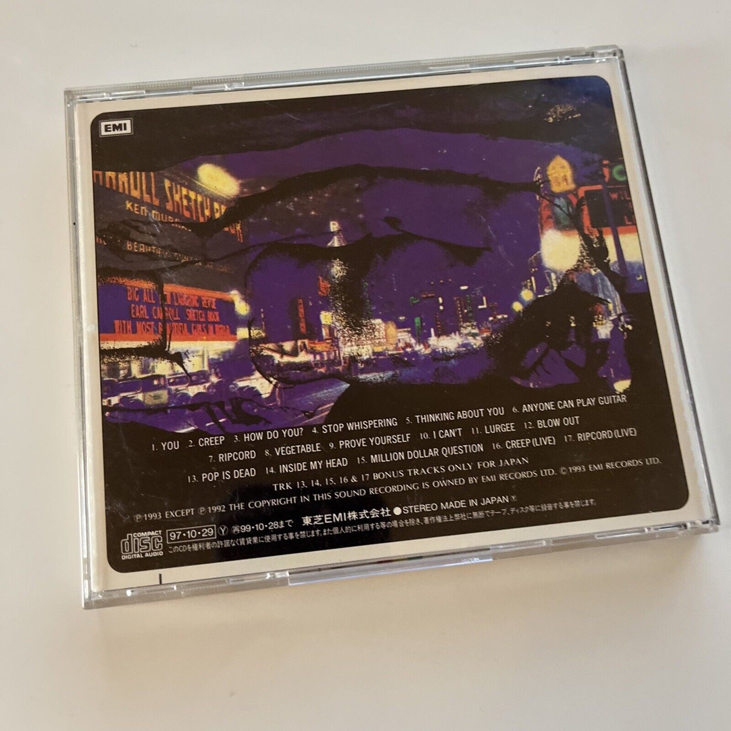 Radiohead - Pablo Honey (CD, 1993) Japan Obi Tocp-3346