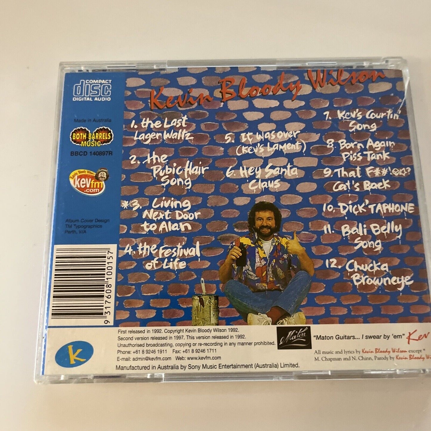 Kevin Bloody Wilson - The Worst Of by Kevin Bloody Wilson (CD, 1992)