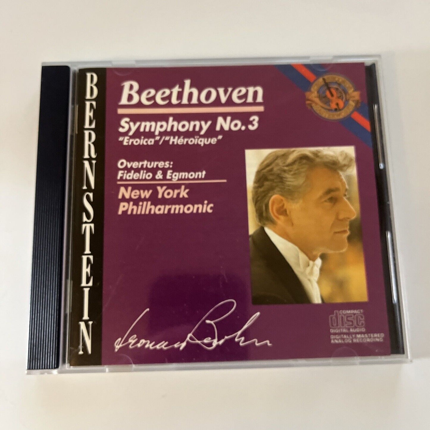 Leonard Bernstein - Ludwig Van Beethoven Symphony No 3 & 6 (CD, 1986) Mk42220