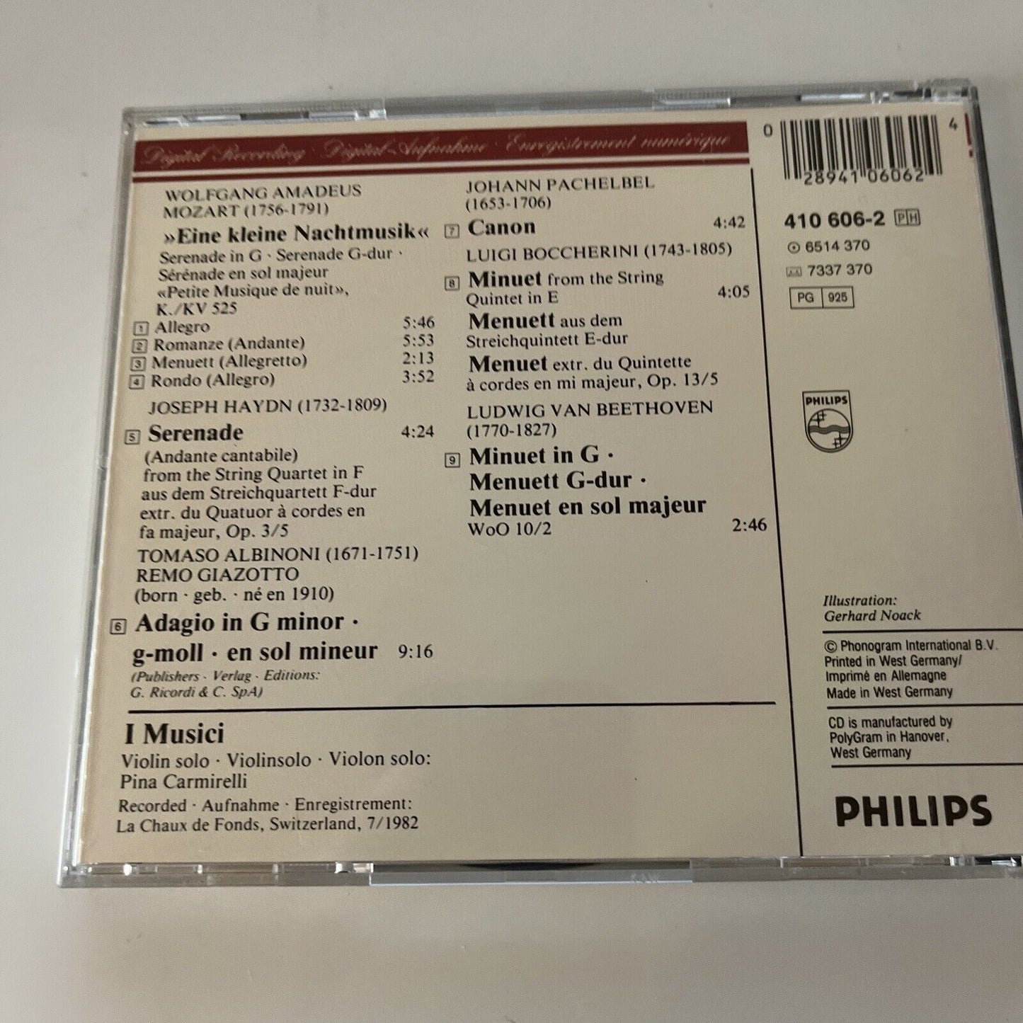 I Musicians - Pachelbel: Canon; Mozart, Abinoni, et al (CD, 1983)