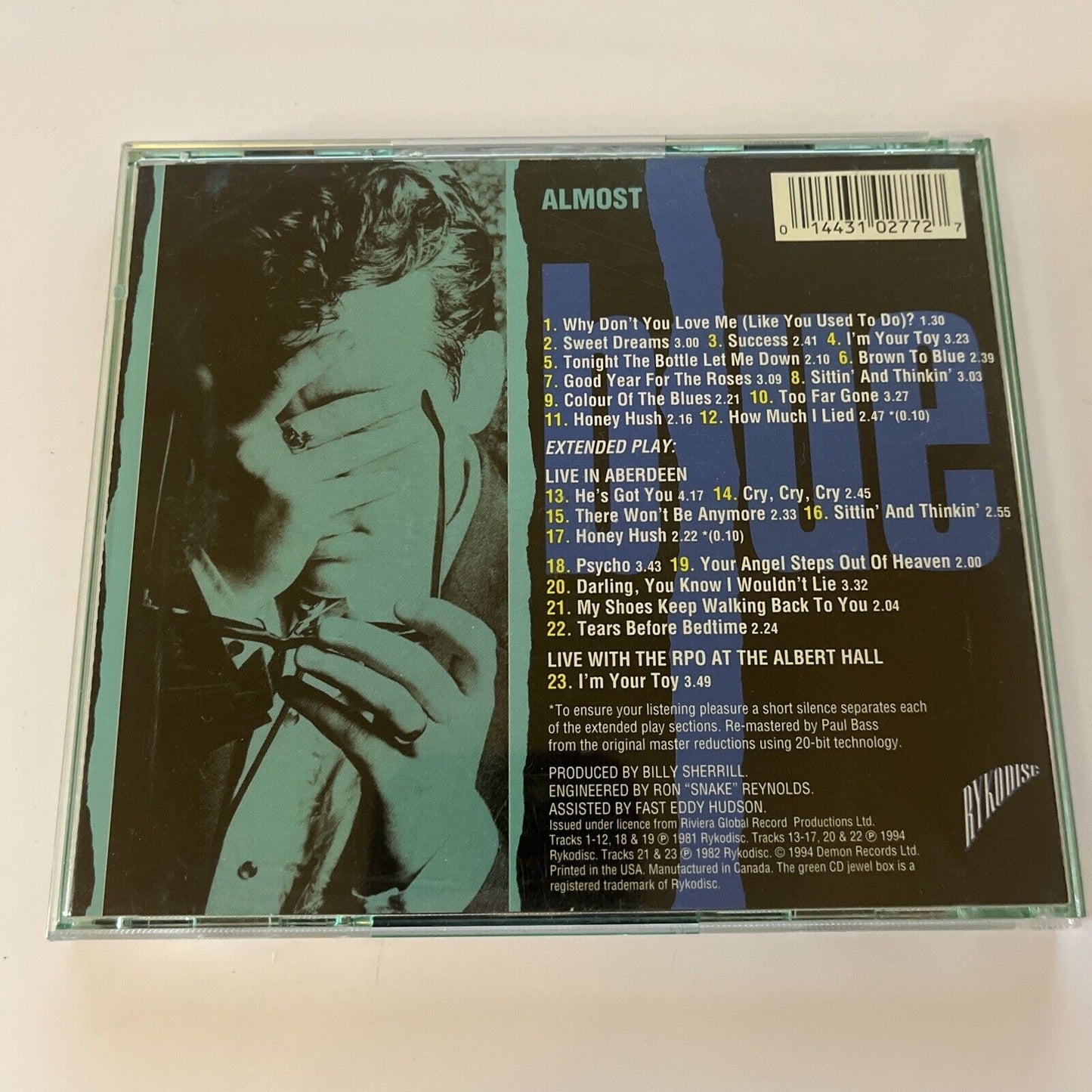Elvis Costello & the Attractions - Almost Blue  (CD, 1994)
