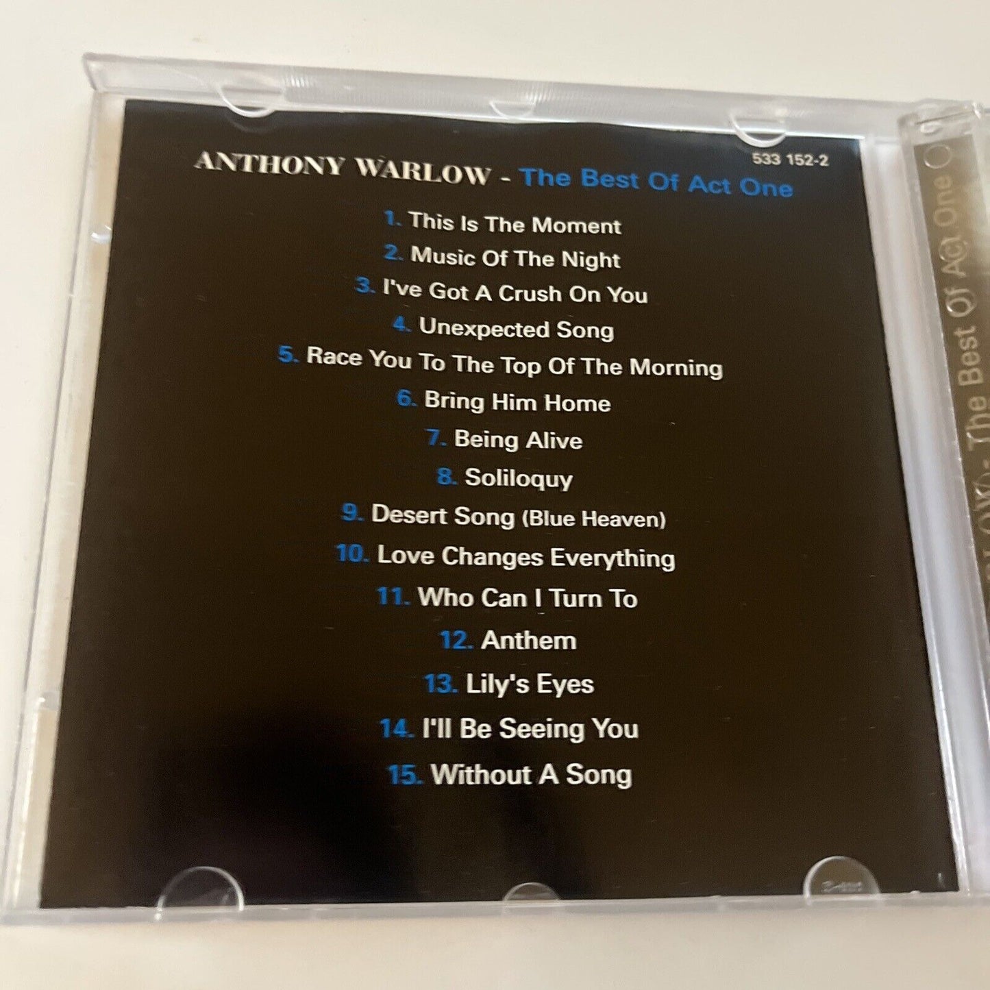 Anthony Warlow - Best of Act One (CD, 1996)