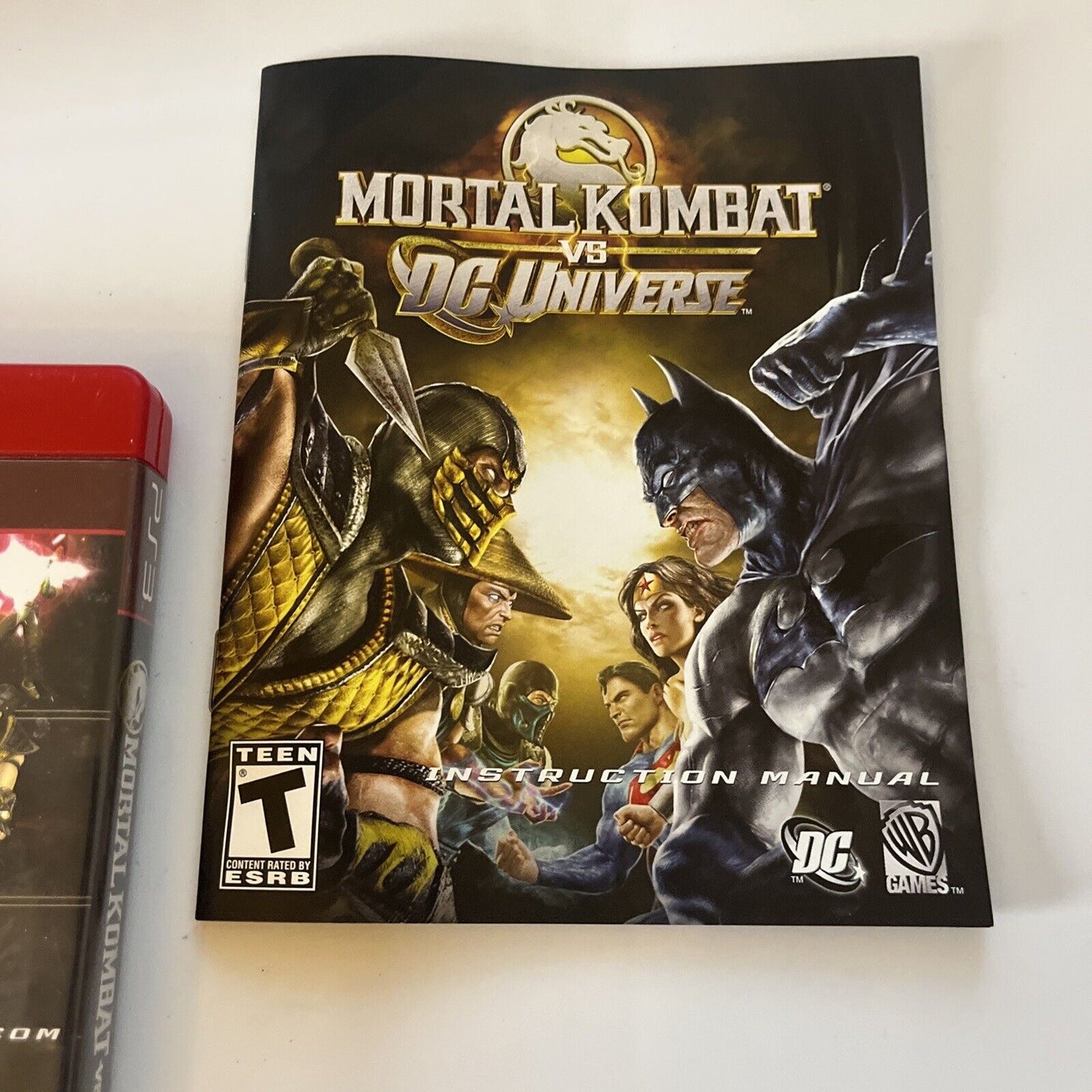 Mortal Kombat VS DC Universe Sony Playstation 3 With Manual