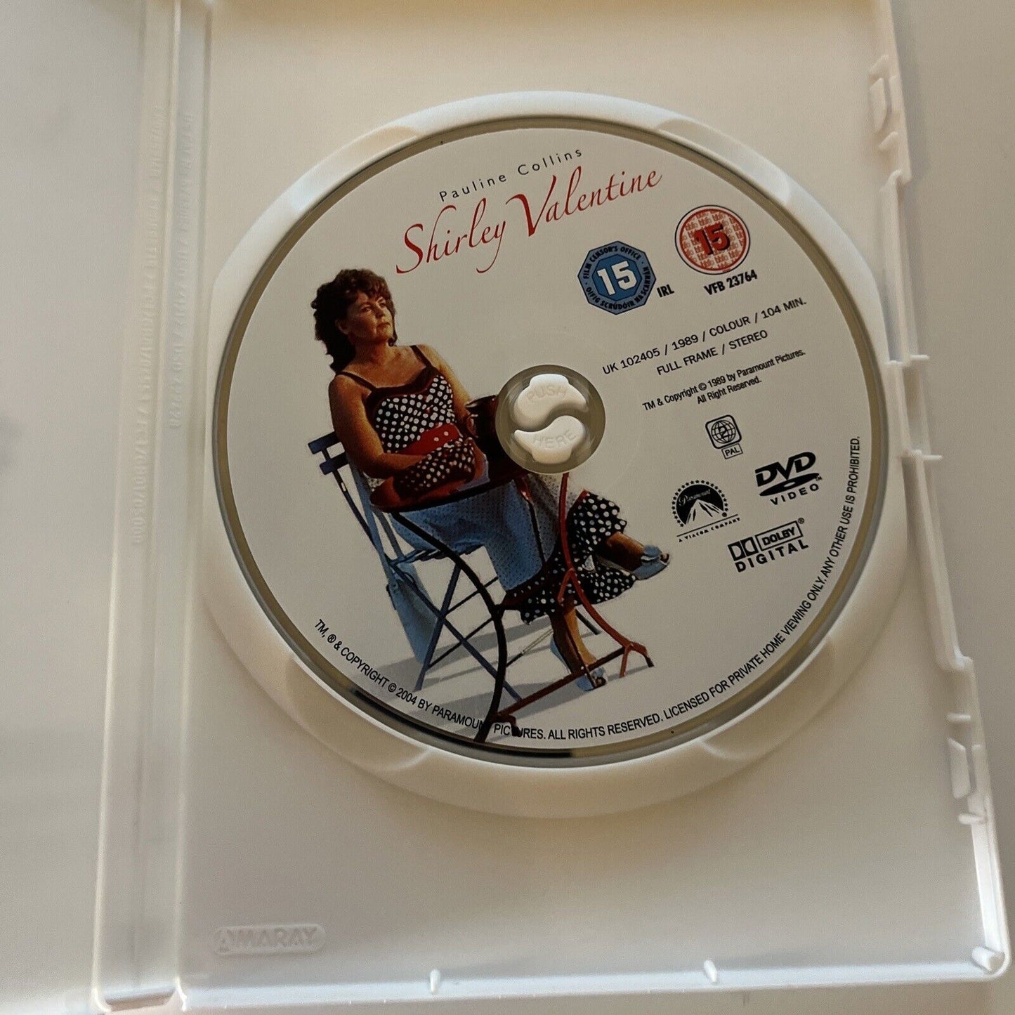 Shirley Valentine (DVD, 1989) Pauline Collins Region 2