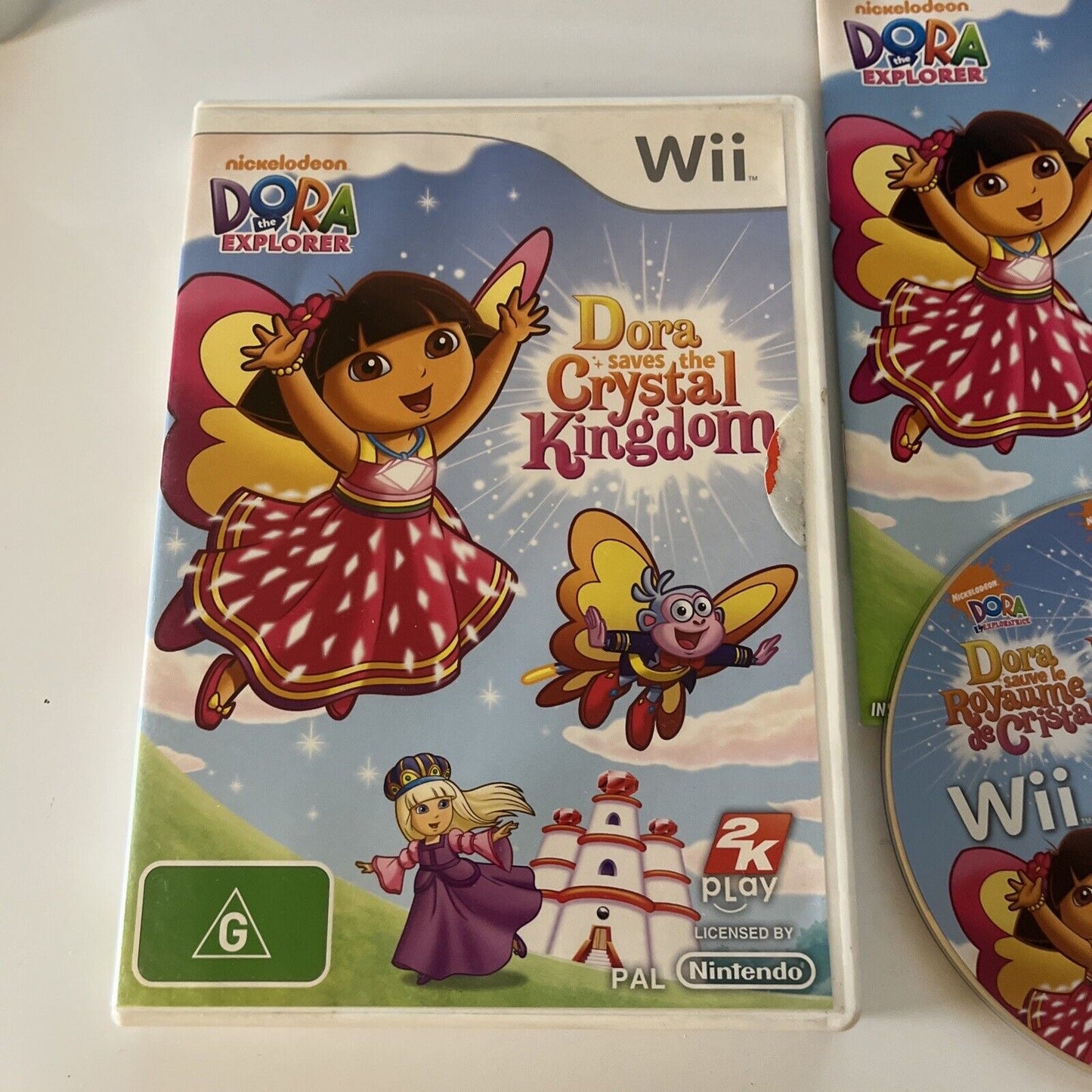 Dora the Explorer Saves the Crystal Kingdom - Nintendo Wii with Manual PAL